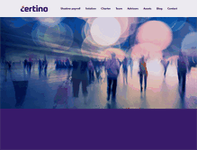 Tablet Screenshot of certino.com